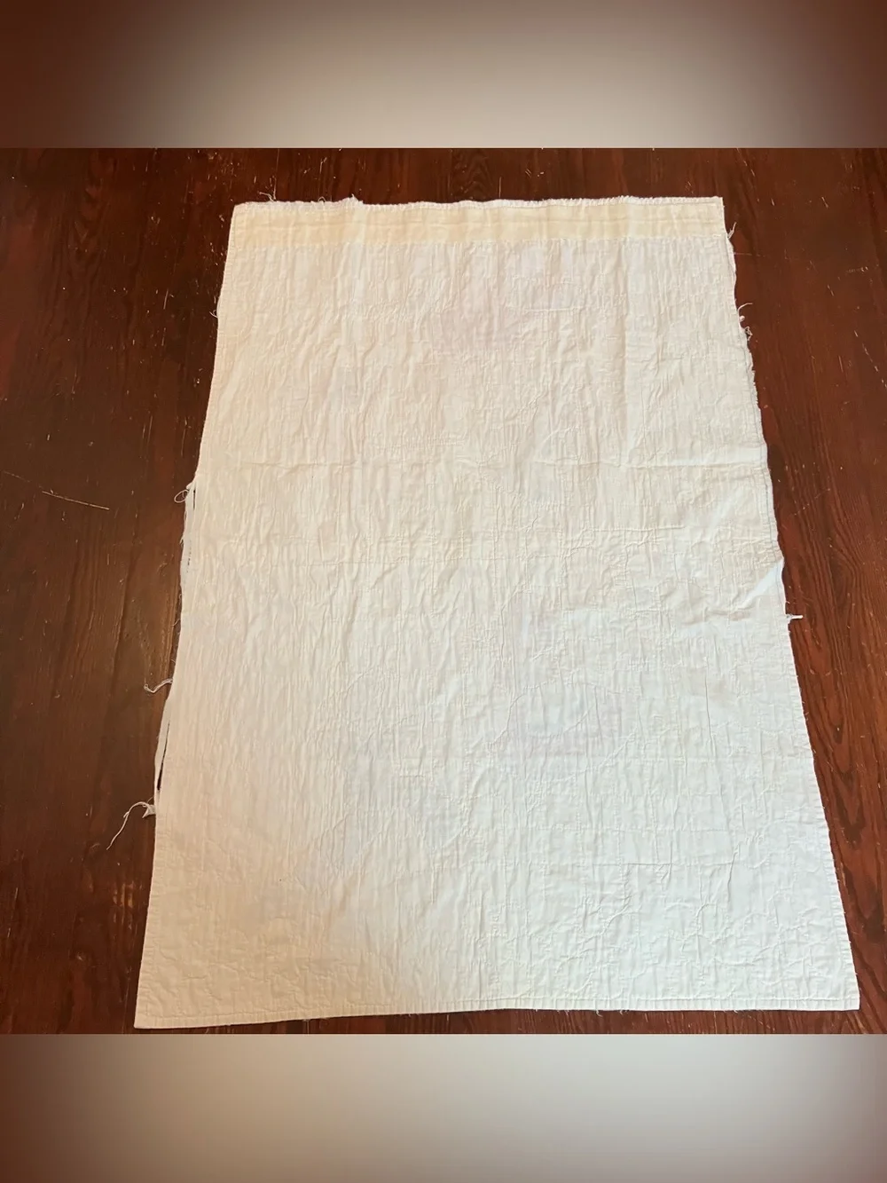 VTG 1940s Raggedy Ann Baby Crib Blanket Hand Embroidered Quilted 52”X 34.5”